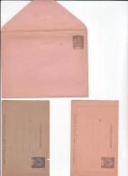 Martinique - 3 Entier :  ACEP - Enveloppe E 7 + Carte-lettre Cl 1 + 2 - Cote 18 Euros - !!! Encoche Dans Une CL - Covers & Documents