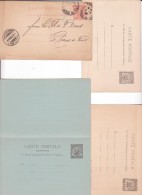 Tunisie - 4 Entier :  ACEP - Carte-postale CP 3 4 6 11 - Cote 27 Euros - Chaux-de-Fonds Suisse 1903 - Lettres & Documents