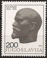 YUGOSLAVIA 1974 50th Death Anniversary Of Lenin MNH - Unused Stamps