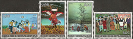 YUGOSLAVIA 1974 Naïve Art Paintings Set MNH - Unused Stamps