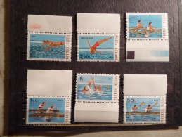 Romania  Water Sport  Series - Canoe - Swimming   - Mint, Unused Stamps  With  MARGIN    1983    MnH    J9.5 - Ungebraucht