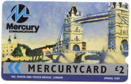ROYAUME UNI Télécarte MERCURY 9MERA TOWER BRIDGE - [ 4] Mercury Communications & Paytelco