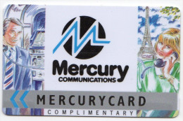 ROYAUME UNI Télécarte MERCURY 12MERA COMPLIMENTARY - [ 4] Mercury Communications & Paytelco