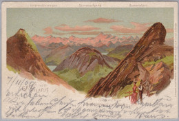 AK NW PILATUS 1908-11-08 Alpnachstad Litho Frey & Söhne - Autres & Non Classés