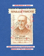 1959 N° 1225  HENRI BERGSON   12 . 4 . 1960 OBLITÉRÉ YVERT 0.50 € - Usados