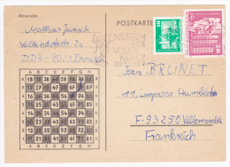 Lot De 2 CP Jeux D'Echecs Par Correspondance, Expédié Une D'Allemagne Et L'autre De Finlande En 1980 Vers France - Echecs