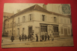 Cp Dugny  Place De La Mairie Bureau De Poste - Dugny