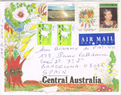 11381. Carta Aerea ALICE SPRINGS (Australia) 1975 To Barcelona - Storia Postale