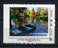 Domaine De Courson , Barque étang . Adhésif Neuf ** . Collector " L' ILE DE FRANCE  " 2009 - Collectors