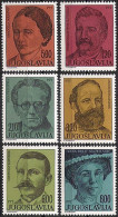 YUGOSLAVIA 1975 Famous Personalities Writers Set MNH - Unused Stamps
