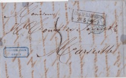 PRUSSE  LETTRE AVEC CORRESPONDANCE 1861 - Brieven En Documenten