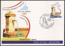 ITALIA SAUZE D´OULX (TO) 2004 - OLYMPIC WINTER GAMES TORINO 2006 - FIRST DAY - CARTOLINA POSTE ITALIANE - Winter 2006: Torino