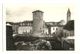 Cp, 42, Charlieu, Emplacement De L'Eglise Abbatiale Bénédictine De St-Fortunat, Chapelle Preurale Et Donjon - Charlieu