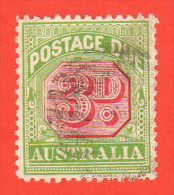 AUS SC #J42 U  1909 3p Postage Due, CV $14.50 - Impuestos