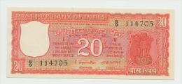 INDIA 20 RUPEES 1970 UNC NEUF (2 Staple Holes) PICK 61A - Indien