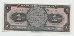 Mexico 1 Peso 12-V- 1948 UNC NEUF Pick 38d  38 D  Series AD - Mexiko