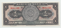 Mexico 1 Peso 1950 UNC NEUF Pick 46b  46 B Series CA - Mexico