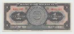 Mexico 1 Peso 1950 UNC NEUF Pick 46b  46 B Series CA - Mexico