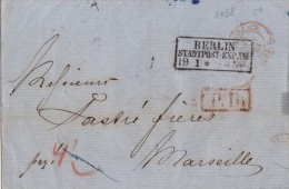 PRUSSE E LETTRE AVEC  CORRESPONDANCE 1861 - Briefe U. Dokumente