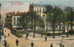 SAINT ETIENNE PLACE DE LA BADOUILLERE LE TRAMWAY - Saint Etienne