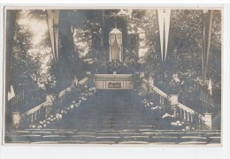Bruxelles - FOTOKAART - Photographie Cramponi Carte Photo Fete Du Sacre Coeur Messe En Plein Air Jardin Du Couvent 1922 - Feste, Eventi