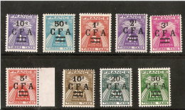 REUNION  TIMBRES TAXE N° 36/44  NEUFS **  MNH LUXE   DE 1949/50 - Timbres-taxe