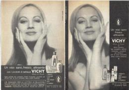 1964  - Prodotti Di Bellezza VICHY  -  2  P.  Pubblicità Cm. 13,5 X 18,5 - Autres & Non Classés