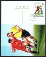 NORTH KOREA 2014 FIFA WORLD CUP BRAZIL POSTCARD CANCELED - 2014 – Brazilië