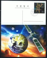 NORTH KOREA 2014 THE MILKY WAY GALAXY POSTCARD CANCELED - Astrologie