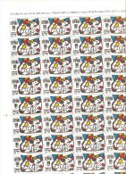 Pliego Completo De 40 Sellos De Picasso - Fogli Completi