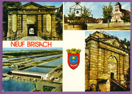 NEUF-BRISACH - Multivues Blason Carte Non Circulé - Neuf Brisach