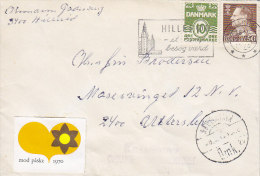 Denmark Slogan HILLERØD 1970 "Kassebrev" Cover Brief To UTTERSLEV Ostern Easter Vignette - Covers & Documents