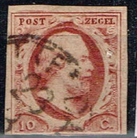 Pays-Bas - 1852 - Y&T N° 2, Oblitéré - Usati