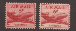1949 U.S. Postage Airmail MNH** 2 Stamps** Superb - 2b. 1941-1960 Ungebraucht