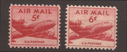 1949 U.S. Postage Airmail MNH** 2 Stamps** Superb - 2b. 1941-1960 Neufs