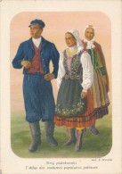 CPSM POLOGNE - L´Atlas Des Costumes Polonais - Stroj Piotrkorvski - Poland