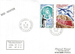 Pli  Mid- Winter 26/6/1991 De Kerguelen . - FDC