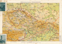 CPSM REPUBLIQUE TCHEQUE - TCHEQUIE - Carte Double Dépliante Esperanto à Voir - Czech Republic