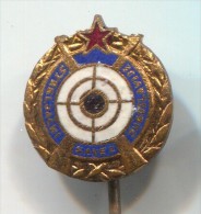 ARCHERY / SHOOTING - Hunting Federation Of Yugoslavia, Enamel, Vintage Pin, Badge - Tir à L'Arc