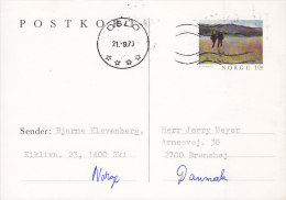 Norway Postal Stationery Ganzsache Entier 1.00 Kr. H. Egedius OSLO 1978 To BRØNSHØJ Denmark - Interi Postali