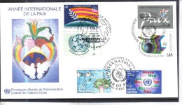 FCD689  FDC UNO WIEN 1986  MICHL 62/63 UNO GENF 145/46 UNO NEW YORK  497/98 - FDC