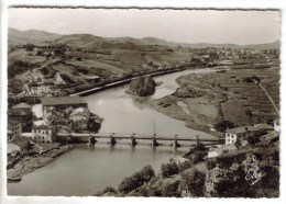 CPSM BEHOBIE (Pyrénées Atlantiques) - La Bidassoa Et Le Pont International - Béhobie