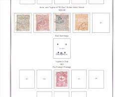 TURKISH EMPIRE Collection On Album 1890-1917 Mint And Used High Catalogue Scan Of 27 Pages - Used Stamps