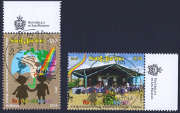 2013 SAN MARINO "INAUGURAZIONE SCUOLA MATERNA IN MALAWI - MATOLA" SINGOLI ANNULLO PRIMO GIORNO - Used Stamps