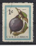 Cuba  1963  Fruits: Star Apple  1c  (o) - Used Stamps