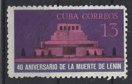 Cuba  1964  40th Death Ann. Of Lenin  13c  (o) - Usados