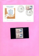 Enveloppe 1er Jour Et 2 Timbres Neufs Sans Charnière. Campagne Mondiale Contre La Faim 1963 Nouvelle-Calédonie - Briefe U. Dokumente