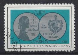Cuba  1965  50th Ann. Of Cuban Coinage  2c  (o) - Usados