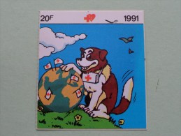 1991 Rode Kruis ( Zie Foto Voor Details ) Zelfklever Sticker Autocollant ! - Reclame