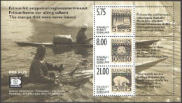 GREENLAND 2001 UNISSUED FIRST STAMP ESSAYS S/S OF 3** (MNH) - Unused Stamps